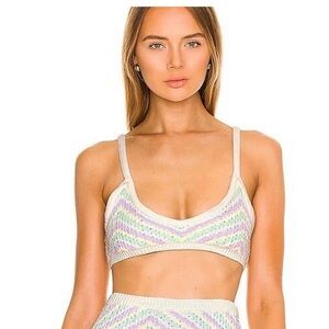 Multicolor Knit Bralette